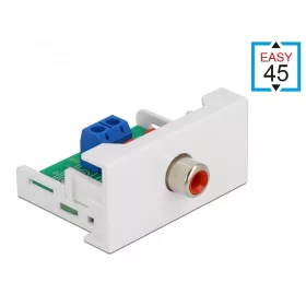   Delock Easy 45 modulos RCA anya csatlakozó 22,5 x 45 mm (DL-81337)