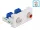 Delock Easy 45 modul, 2 x RCA anya csatlakozó, 22,5 x 45 mm (DL-81338)