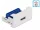 Delock Easy 45 modulos USB 2.0 A-típusú anya csatlakozó   sorkapocs 22,5 x 45 mm-es (DL-81343)