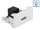 Delock Easy 45 modul A-típusú 2.0 USB anya - RJ45 anya port 22,5 x 45 mm (DL-81344)