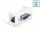 Delock Easy 45 Module D-Sub 9 tűs anya   6 tűs sorkapocs 22,5 x 45 mm (DL-81348)
