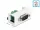 Delock Easy 45 Module D-Sub 9 tűs apa   10 tűs sorkapocs 22,5 x 45 mm (DL-81351)