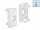 Delock Easy 45 Modul Keystone tartó 22,5 x 45 mm, fehér (DL-81353)