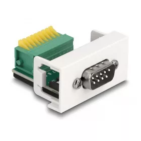   Delock Easy 45 Module D-Sub 9 tűs apa   9 tűs sorkapocs 22,5 x 45 mm (DL-81408)
