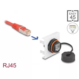   Delock Easy 45 Modul Network RJ45 Cat.6A, 45 x 45 mm (DL-81411)