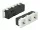 Delock 45 x 45 mm méretű, 3 modulos 45  elrendezésű Easy 45 földelt hálózati csatlakozóaljzat (DL-81424)