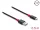 Delock EASY-USB 2.0 kábel A-típusú csatlakozódugó - USB Type-C  csatlakozódugó, 0,5 m, fekete
