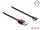 Delock EASY-USB 2.0 kábel A-típusú csatlakozódugó - USB Type-C  csatlakozódugó, ívelt bal / jobb, 0,5 m, fekete