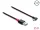 Delock EASY-USB 2.0 kábel A-típusú csatlakozódugó - USB Type-C  csatlakozódugó, ívelt bal / jobb, 2 m, fekete