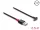 Delock EASY-USB 2.0 kábel A-típusú csatlakozódugó - USB Type-C  csatlakozódugó, ívelt felfelé / lefelé, 0,5 m, fekete