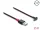 Delock EASY-USB 2.0 kábel A-típusú csatlakozódugó - USB Type-C  csatlakozódugó, ívelt felfelé / lefelé, 2 m, fekete