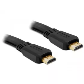   Delock nagy sebességű HDMI Ethernet kábel - A apa/apa 2,0m lapos (DL-82670)
