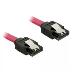   Delock SATA 6Gbps 70cm egyenes-egyenes piros kábel (DL-82678)