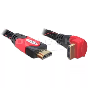   Delock High Speed HDMI Ethernet kábel, A-A apa/apa 3,0m hajlított (DL-82687)