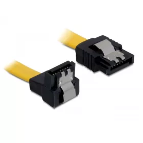   Delock SATA 6 Gb/s le /egyenes kábel, fém, 30 cm (DL-82806)