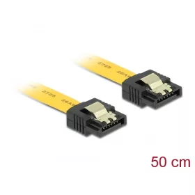   Delock SATA 6 Gb/s egyenes /egyenes kábel, fém, 50 cm (DL-82809)