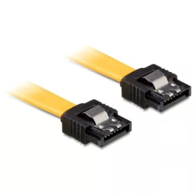   Delock kábel SATA 6 Gb/s egyenes/egyenes, fém, 70 cm (DL-82813)