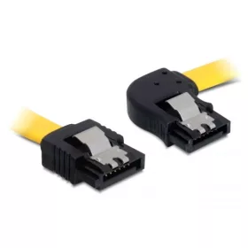   Delock SATA 6 Gb/s jobb/egyenes kábel, fém, 50 cm (DL-82829)