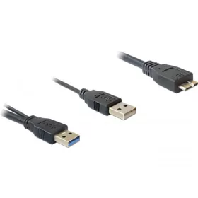   Delock kábel USB 3.0-A apa > USB 3.0-mikro B apa + USB 2.0-A apa (DL-82909)