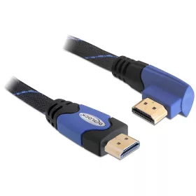   Delock High Speed HDMI-kábel típusú Ethernet   HDMI A dugós > HDMI A dugós derékszögű 4K 2 m (DL-82956)