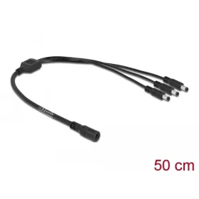   Delock DC kábel elosztó 5,5 x 2,1 mm 1 x anya - 3 x apa (DL-83021)