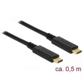   Delock USB 3.1 Gen 2 (10 Gbps) kábel Type-C a Type-C 0,5 m 3 A E-Marker (DL-83042)
