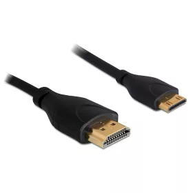   Delock nagy sebességű HDMI kábel, Ethernettel A- apa > mini C-apa, vékony, 1 m (DL-83132)