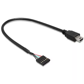   Delock USB 2.0 pin fejes anya > USB mini apa kábel, 30 cm (DL-83170)