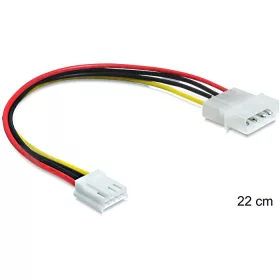   Delock tápkábel Molex 4 pin apa > 3.5 floppy anya (DL-83184)