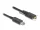 Delock Aktív optikai kábel USB 10 Gbps-A apa - USB Type-C  apa csatlakozó csavarokkal az oldalain, 10 m (DL-83206)