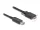 Delock Aktív optikai kábel USB 10 Gbps-A apa > USB 10 Gbps Micro-B Típusú dugó csavarokkal ellátott 7,5 m (DL-83212)