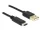 Delock USB 2.0-s kábel A-típusú csatlakozódugóval > USB Type-C 2.0 csatlakozódugóval, 2,0 m, fekete (DL-83327)