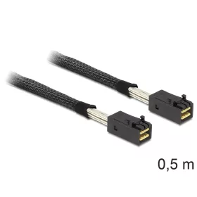   Delock Mini SAS HD x 4 SFF 8643 apa > Mini SAS HD x 4 SFF 8643 apa kábel, 0,5 m (DL-83386)