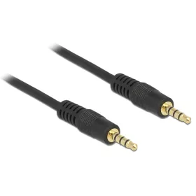   Delock kábel 3.5 mm sztereó jack 4 érintkezős apa > apa 1 méteres (DL-83435)