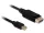 Delock Kábel mini Displayport dugó > Displayport dugó 5 m, fekete (DL-83479)