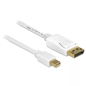   Delock Kábel mini Displayport dugó > Displayport dugó 7 m, fehér (DL-83485)