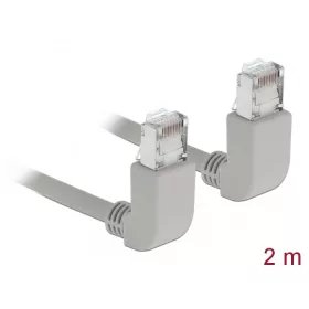   Delock Hálózati kábel RJ45 Cat.6A S/FTP felfelé néző / felfelé néző 2 m (DL-83523)