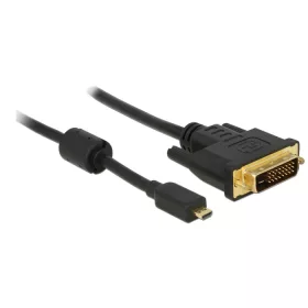   Delock HDMI-kábel Micro-D-csatlakozódugóval > DVI 24+1 csatlakozódugó 2 m (DL-83586)