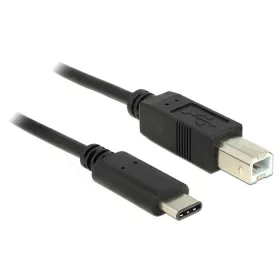   Delock Kábel USB Type-C 2.0 dugó > USB 2.0 B típusú dugó 1 m fekete (DL-83601)