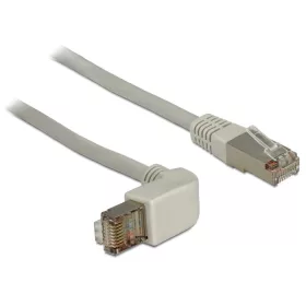   Delock kábel RJ45 Cat.6A SSTP szögletes / egyenes 0.5 m (DL-83644)