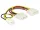 Delock Tápkábel 4 tűs apa> 1 x 4 tűs anya+ 1 x 3 tűs apa(fan) 14 cm (DL-83658)