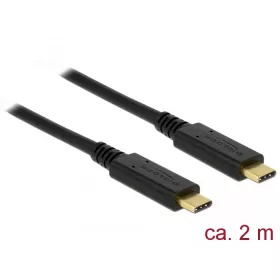   Delock USB 3.1 Gen 1 (5 Gbps) kábel Type-C a Type-C 2 m 3 A E-Marker (DL-83668)