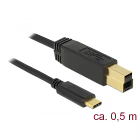   Delock USB 3.1 Gen 2 (10 Gbps) kábel Type-C a B-típusú 0,5 m (DL-83674)