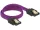 Delock prémium SATA Kábel 6 Gb/s 30 cm egyenes/ egyenes, lila metál (DL-83690)
