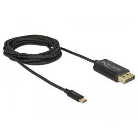   Delock USB Type-C koax kábel DisplayPort-hoz (DP Alt Mode) 4K 60 Hz 2 m (DL-83710)