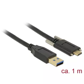   Delock SuperSpeed USB 10 Gbps (USB 3.1 Gen 2) kábel A-típusú apa csatlakozó > USB Type-C  apa csatla (DL-83718)