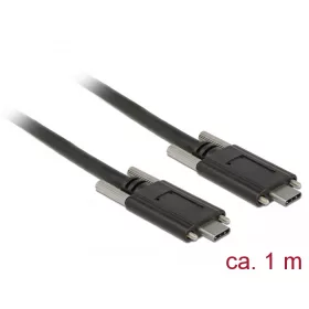   Delock SuperSpeed USB 10 Gbps (USB 3.1 Gen 2) kábel USB Type-C  apa csatlakozó > USB Type-C  apa csa (DL-83720)