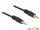 Delock Stereo Jack kábel 3.5 mm 3 pin apa > apa 0.5 m fekete (DL-83742)
