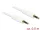 Delock Stereo Jack kábel 3.5 mm 3 pin apa > apa 0.5 m fehér (DL-83743)