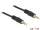 Delock Stereo Jack kábel 3.5 mm 3 pin apa > apa 1 m fekete (DL-83744)